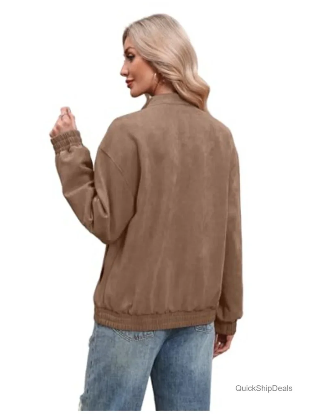 Faux Leather Oversized Motorcycle Bomber Jacket Y2K Fall Winter